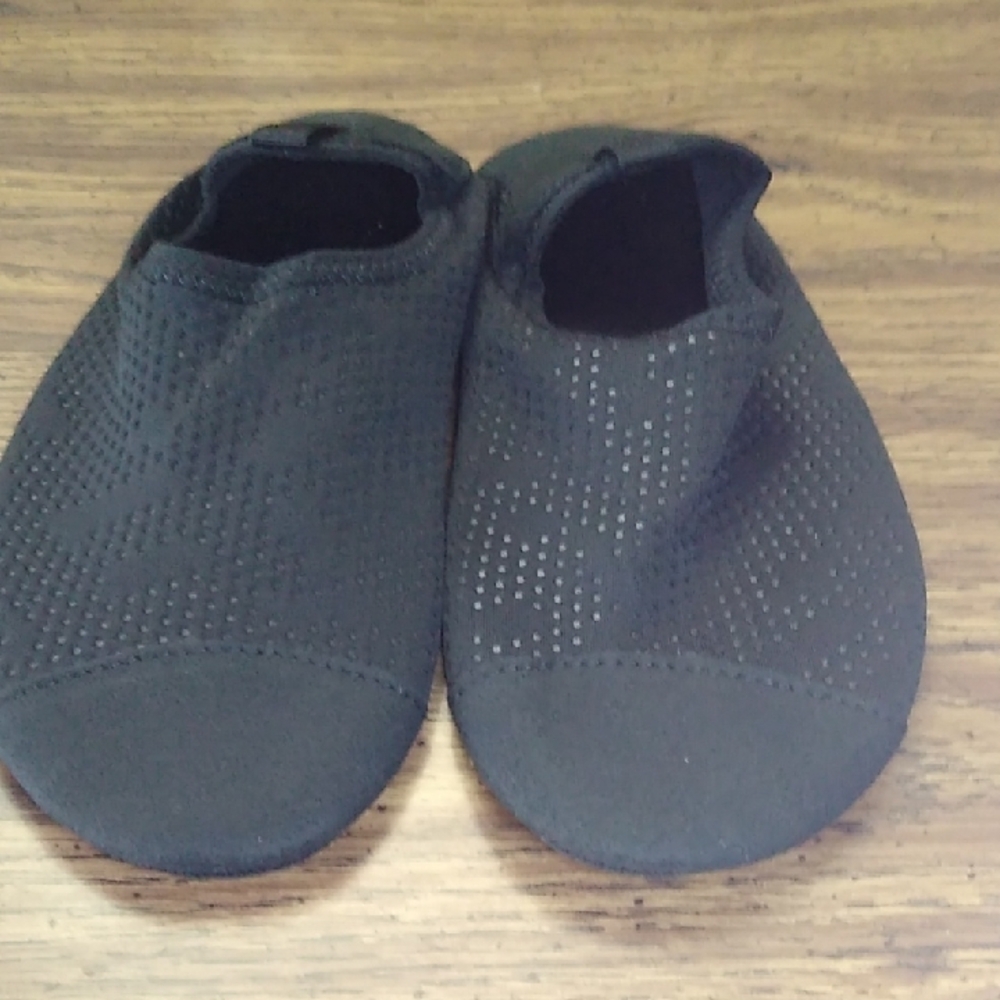 Kids Black Slip-On Shoes
